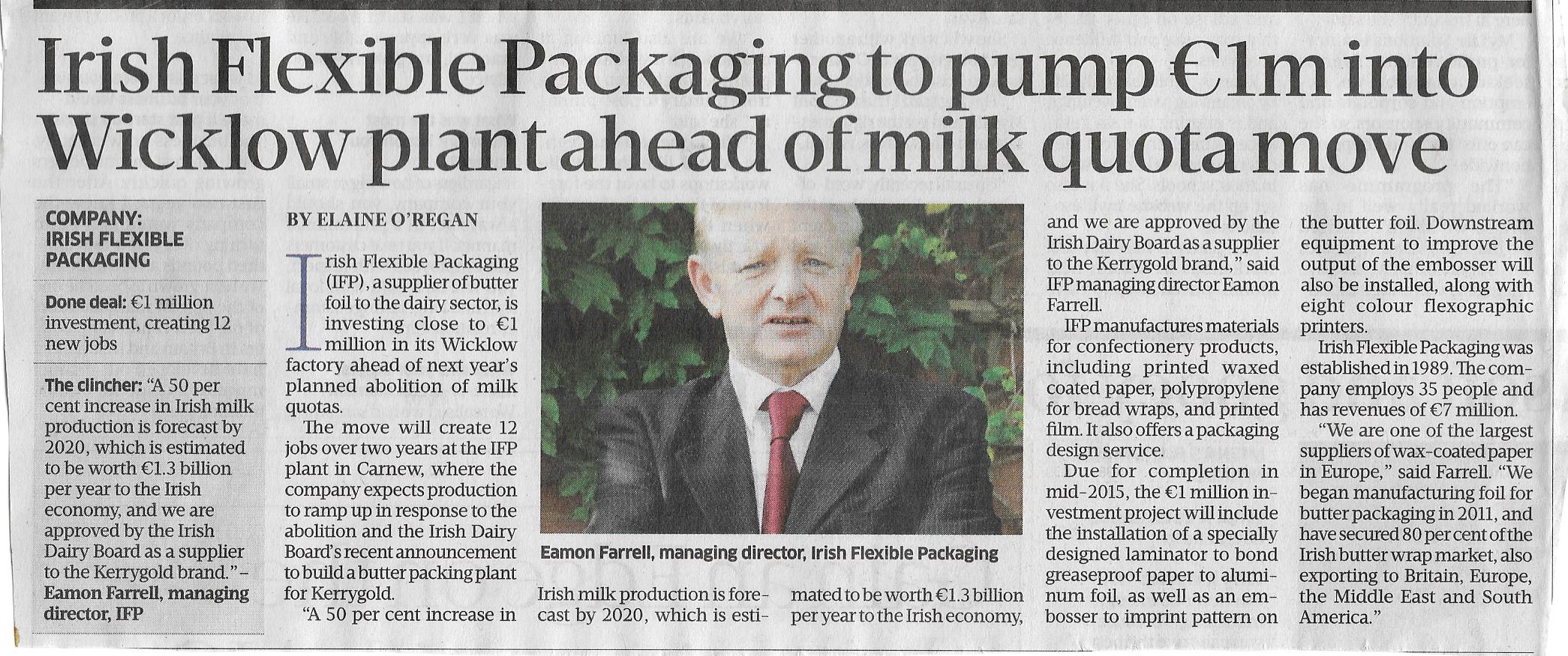 Irish Flexible Packaging Suzanne Shaw Consulting